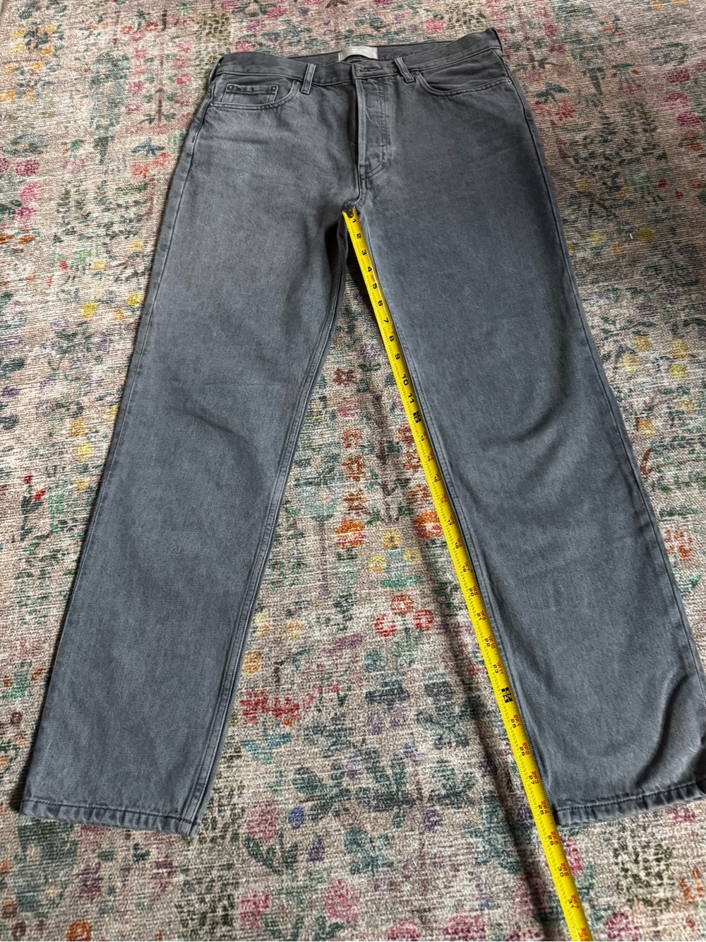 Everlane Women's Gray Straight-Leg Jeans